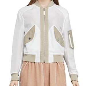 BCBGMAXAZRIA Bomber Jacket “Hugh” off white